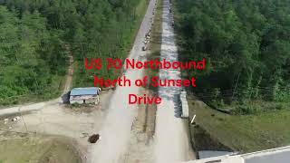 US 70 Havelock Bypass Sunset Drive to Hickman Hill Road  May 2023 [upl. by Hewes]