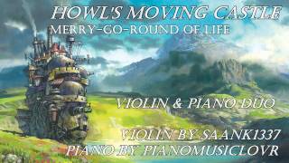 Howls Moving Castle 【Violin amp Piano】 [upl. by Eelyk]