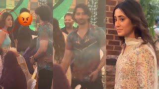 Hiba Nawab Gets Jeleous After Shaheer Sheikh Hugs To Shivangi Joshi At Iftaar Party [upl. by Nnayt]