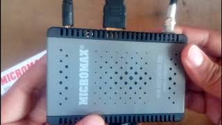 MICROMAX mm2070 mini hd Receiver unboxing amp Review [upl. by Christensen]