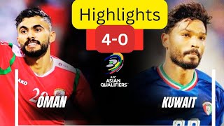 Highlights 40 OMAN VS KHUWAIT football highlights [upl. by Lemal334]