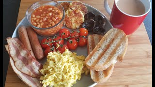 Traditional English Breakfast  British Breakfast Recipe  Delicious Scrambled Eggs [upl. by Llenrahs]