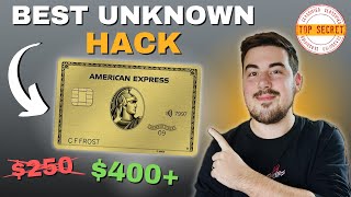 The CRAZIEST Amex Gold Hack  How To Get OVER 400 In Value With The American Express Gold Card [upl. by Fan]