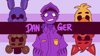 Danger Animation MEMEFNAFPurple guy [upl. by Trembly]