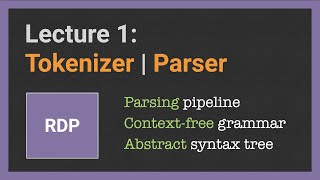 Building a Parser from scratch Lecture 118 Tokenizer  Parser [upl. by Kasevich]