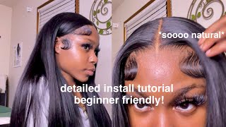 Detailed Straight 20 inch Wig Install Tutorial  Beginner Friendly af  BestLaceWigs [upl. by Cliffes]