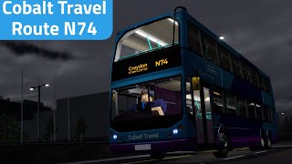 Roblox Croydon  Cobalt Travel  Route N74 [upl. by Conrad]