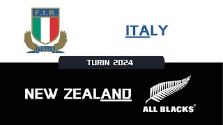 ITALY vs NEW ZEALAND I Turin 2024  Rugby Challenge 4 [upl. by Audras890]