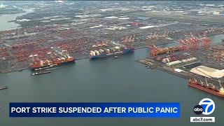 Historic US port strike suspended What consumers should know [upl. by Antoinetta124]