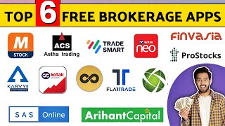 Free brokerage demat accounts  0 brokerage trading apps  zero charges trading apps [upl. by Alcot937]