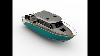 Gospel Boat  32ft 96m Profisher cabin cruiser and fishing boat [upl. by Anyahs888]