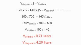 dialysate concentrations [upl. by Esorbma]