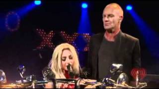 Lady Gaga Sting Stand By Me Live At iHeartRadio 2011wmv [upl. by Amikay]