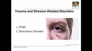 DSM5 PTSD and Dissociative Disorders [upl. by Isiad]