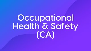 Assess and Learn Canada  Occupational Health and Safety Course Trailer [upl. by Eimme]