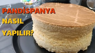 Pandispanya Nasıl Yapılır  pandispanya tarifi pandispanya cake [upl. by Tiduj296]