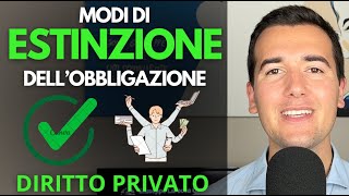 MODI DI ESTINZIONE DELLOBBLIGAZIONE ✅😊 NO ADEMPIMENTO ❌  Diritto Privato in 3 minuti [upl. by Conrad]