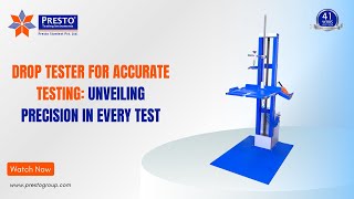 Drop Tester For Accurate Testing of Corrugated Boxes Against Height  Presto group [upl. by Coheman]