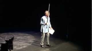 Sir Ian McKellen  Gandalf vs Balrog scene Tauranga Baycourt Theatre 2012 [upl. by Nnayt]