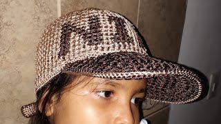 GORRA TEJIDA EN CROCHET MODELO NANDO [upl. by Callean]