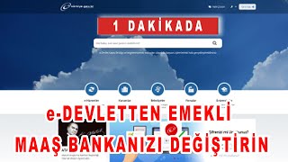 e Devletten Emekli maaşı başka bankaya nasıl taşınır Banka Şubesi değiştirme [upl. by Oretos]