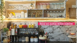 Indian Non Modular Kitchen MakeoverOrganisationmakeover amp Decoration ideas diwalispecial [upl. by Mesics439]