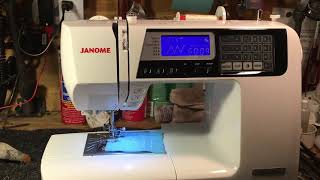 Janome 4120 QDC sewbywire demo [upl. by Netsrak]