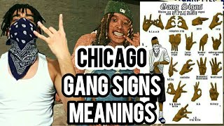 CHICAGO GANG SIGNS MEANINGS [upl. by Latoyia]