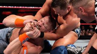 Raw The Miz amp Big Show vs John Cena amp David Otunga [upl. by Ortiz45]