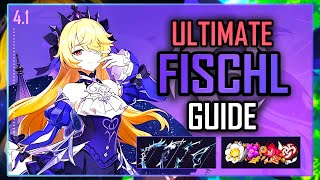 ULTIMATE FISCHL GUIDE Builds Playstyle Weapons Teams Showcase etc  Genshin Impact Ver 41 [upl. by Ilonka5]