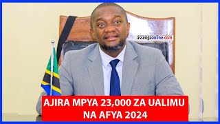 TAMISEMI AJIRA MPYA 23000 ZA WALIMU NA AFYA 2024 ZATANGAZWA NA WAZIRI MCHENGERWA [upl. by Ahsinan]