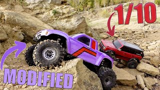 110 is better Axial SCX6 vs Traxxas TRX4 [upl. by Adeehsar]