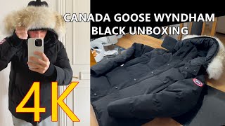 Canada Goose Wyndham Parka BLACK Unboxing [upl. by Conway]