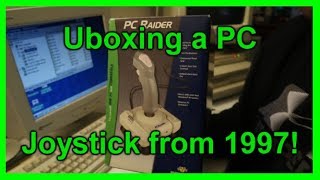 Unboxing a PC Raider Joystick from 1997 [upl. by Neelear]