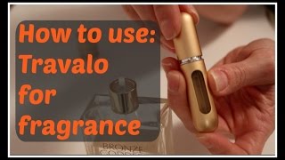 How to Fill a Travalo travel refillable fragrance sprayer [upl. by Nwadrebma]