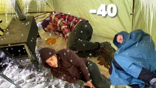 EXTREME 50° Solo Camping 4 Days  Snowstorm amp Winter Camping in a Snowstorm HOT TENT [upl. by Sheree]