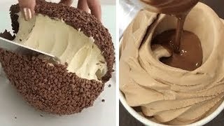 Easy And Delicious Chocolate Cake Decorating Ideas  The Most Satisfying Chocolate Cake Compilation [upl. by Cook990]