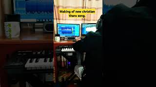 making of new tharu christian songRn chaudhary songs [upl. by Oirom]