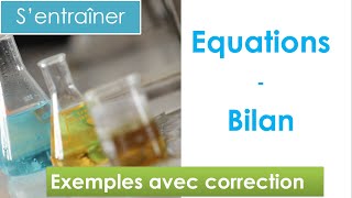 sentraîner à équilibrer des équationsbilan 🧪 Chimie collège et lycée  niveau 4ème et plus [upl. by Gian988]