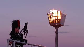 80th anniversary d day celebrations by Scottish lone Piper in Bognor Regis in uk 2024 [upl. by Ytok]