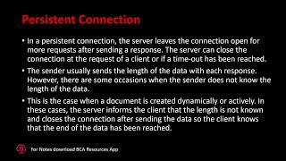 Persistent vs NonPersistent Connection Sem 5  MGU  Module 5  Computer Network  Malayalam [upl. by Jonathon]