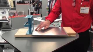 Metal Sheet Fanner demo at Southern Manufacturing [upl. by Gnanmas]