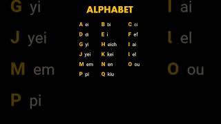 El alfabeto en inglés abecedario  ALPHABET [upl. by Aitan]