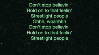 Journey  Dont Stop Believin w Lyrics Midnight Train [upl. by Niala]