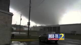 RAW VIDEO WSBTVs Ross Cavitt records tornado in Adairsville  WSBTV [upl. by Ycnan]