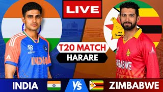 🔴 Live IND vs ZIM 1st T20  INDIA vs Zimbabwe Live cricket match Today  Live Score amp Commentary [upl. by Ronaele201]