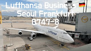 Lufthansa B7478 Upper Deck Business Class Seoul Frankfurt 루프트한자 비즈니스 클래스 기내식 인천 프랑크푸르트 [upl. by Reichert]