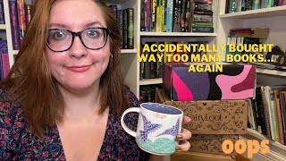 the biggest book haul ive ever done BOTM aardvark book cluc fairyloot book outlet and more [upl. by Decato730]