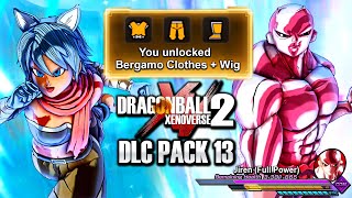 HOW TO UNLOCK FREE DLC 13 BERGAMO CLOTHES  Xenoverse 2 Full Power Jiren Raid Legendary Pack 2 [upl. by Florella]