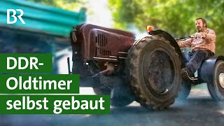 Die „Benzinkuh“ selbst gebaute Traktor DDR Oldtimer Marke Eigenbau  Unser Land  BR Fernsehen [upl. by Nisbet]